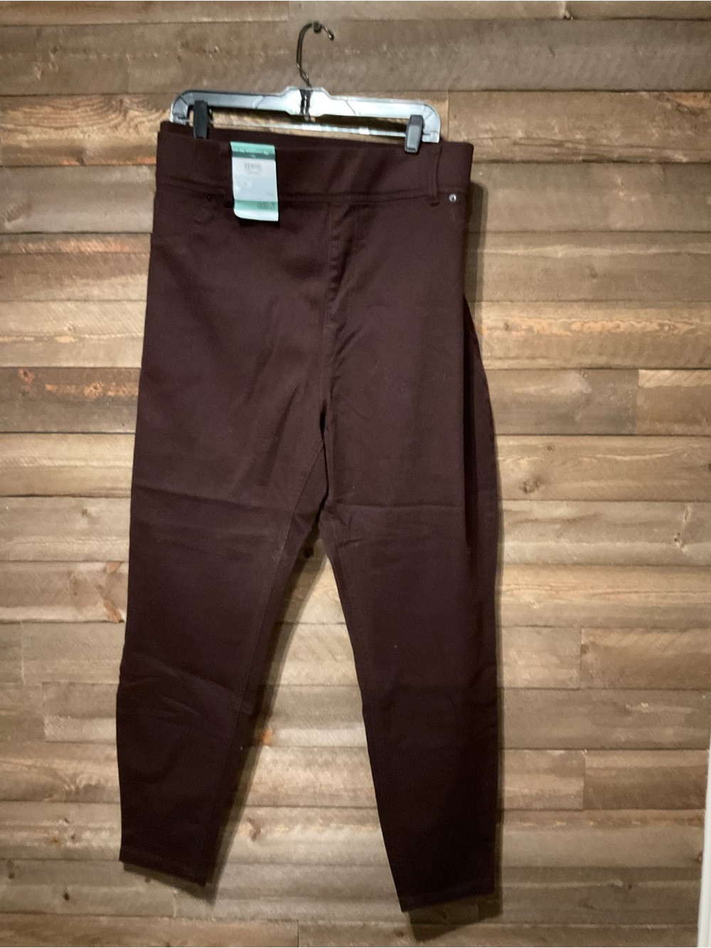Terra & Sky Darkest Brown Pull On Skinny Jeggings Womenโs Size 3X 24W/26W NWT